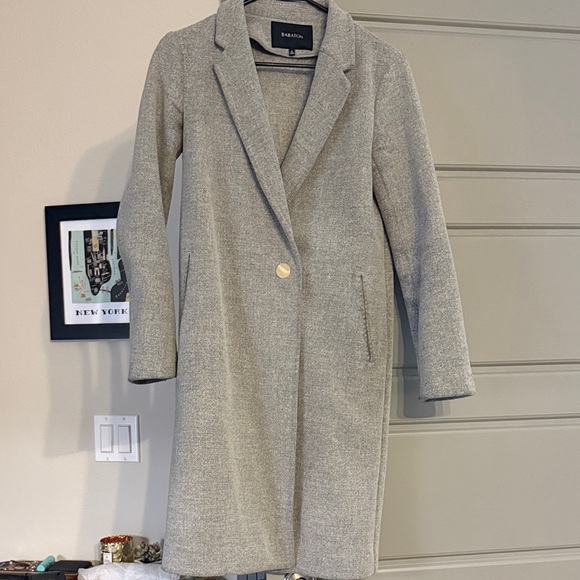 Aritzia babaton Gray Trench Coat - Picture 2 of 5